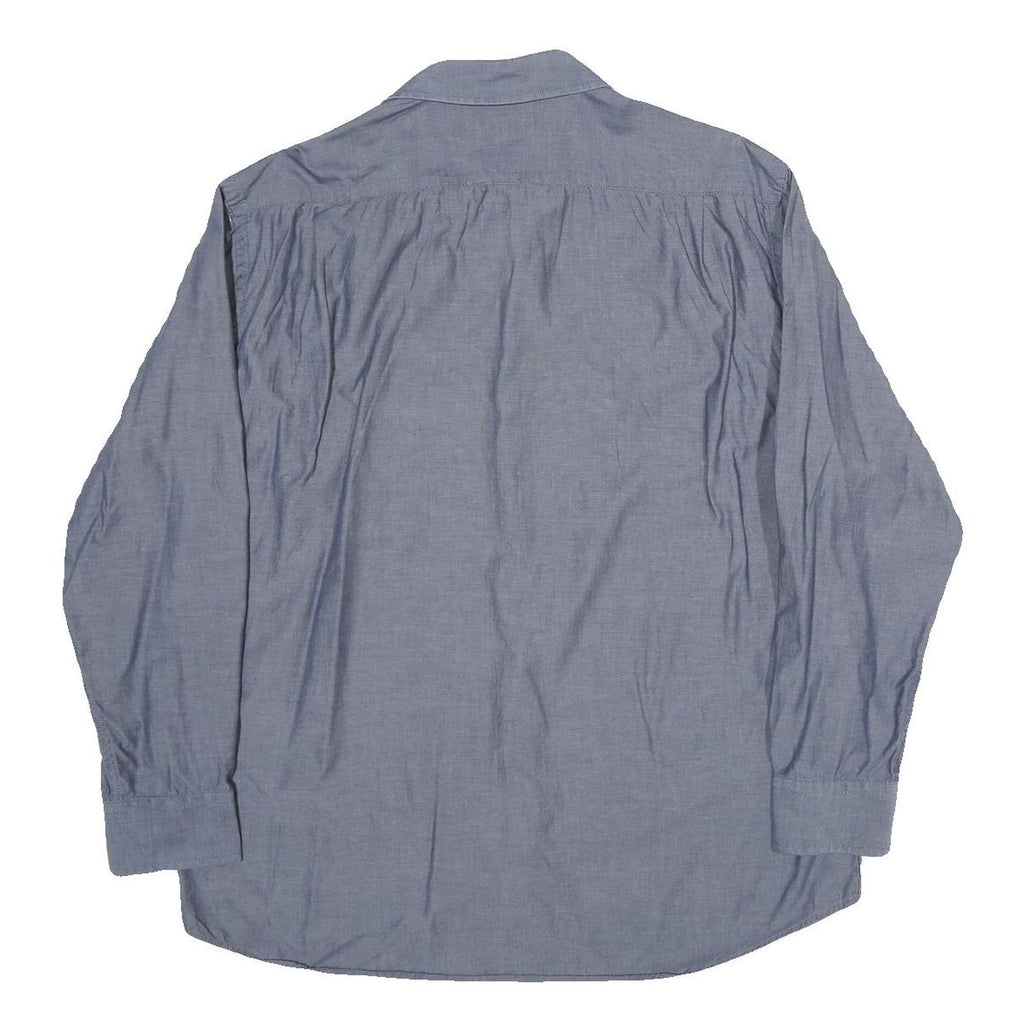 NAUTICA Mens Blue Shirt L Cotton Long Sleeve Casual Button Down Collar