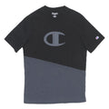 CHAMPION Mens Black & Grey Logo Graphic T-Shirt M Short Sleeve Crew Neck Casual