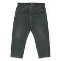 CARHARTT Mens Relaxed Green Cotton Blend Corduroy Trousers W36 L25 Casual