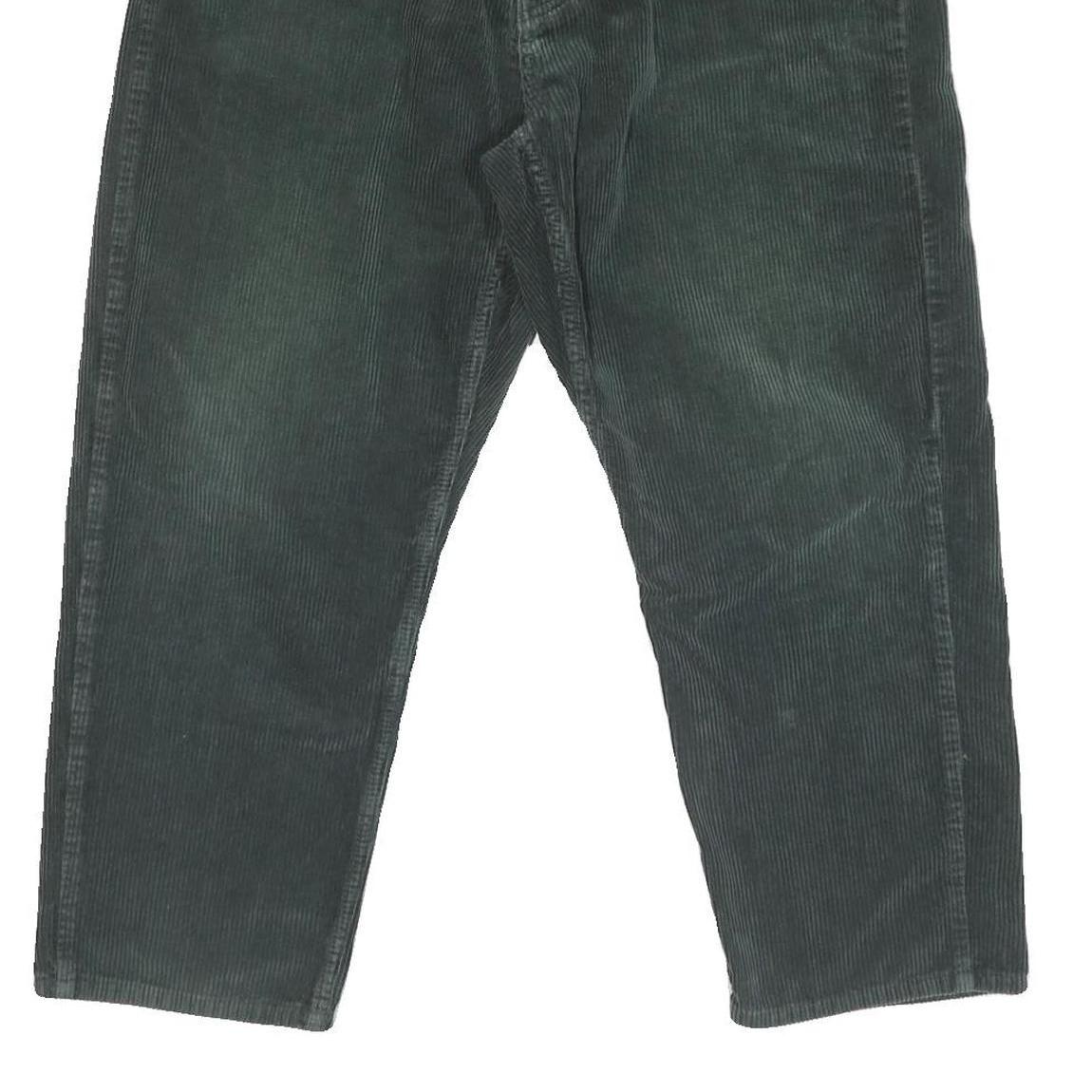 CARHARTT Mens Relaxed Green Cotton Blend Corduroy Trousers W36 L25 Casual