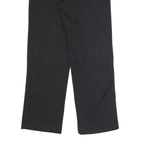 DICKIES Mens Polyester Blend Black Classic Straight Trousers W32 L30 Workwear