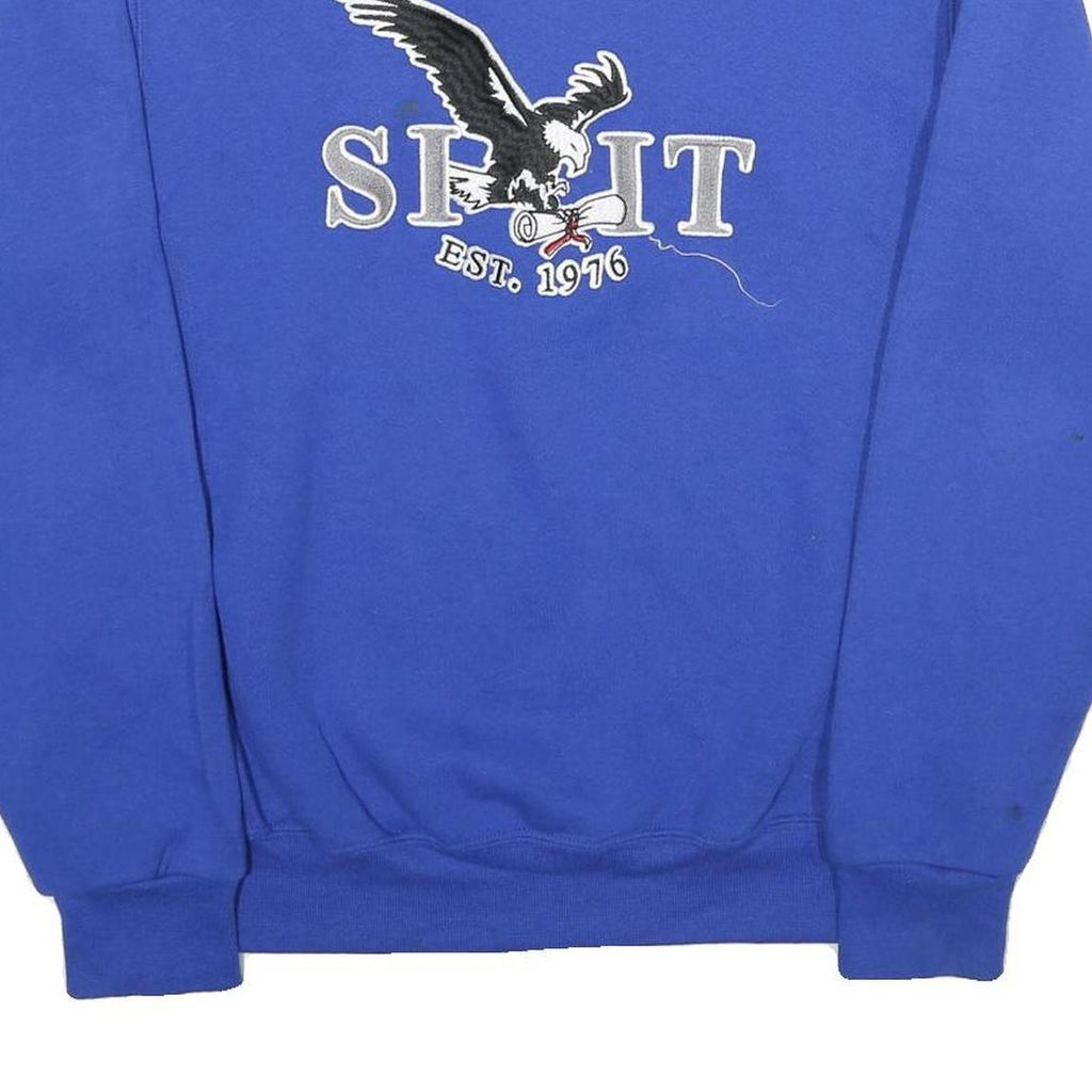 RUSSELL ATHLETIC Mens Blue Crew Neck M Sweatshirt Eagle Graphic Established 1976