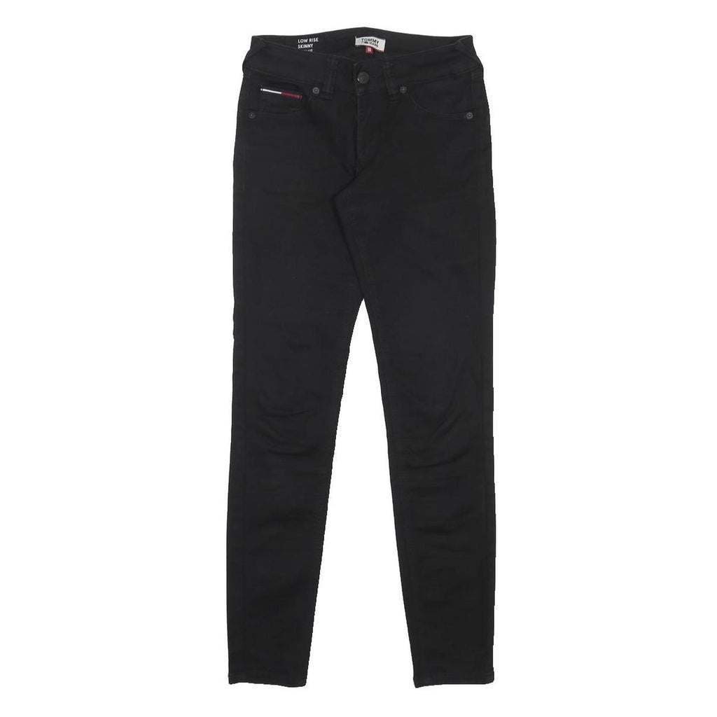 TOMMY JEANS Womens Black Slim Skinny Denim Rinse W25 L30 Slim Fit Jeans