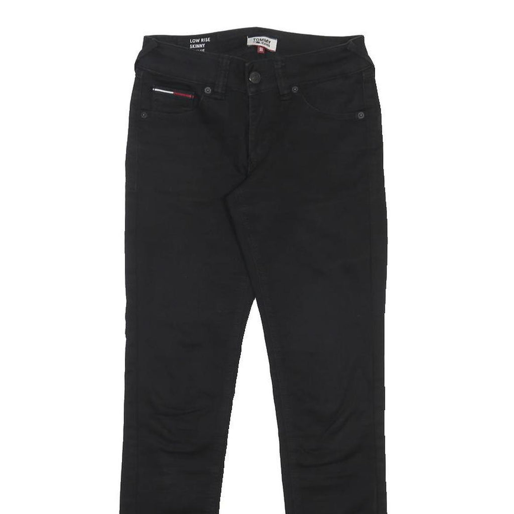 TOMMY JEANS Womens Black Slim Skinny Denim Rinse W25 L30 Slim Fit Jeans