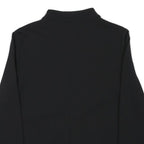 Womens Black Plain Zip Jacket XS Polyester Blend Casual Classic Fit