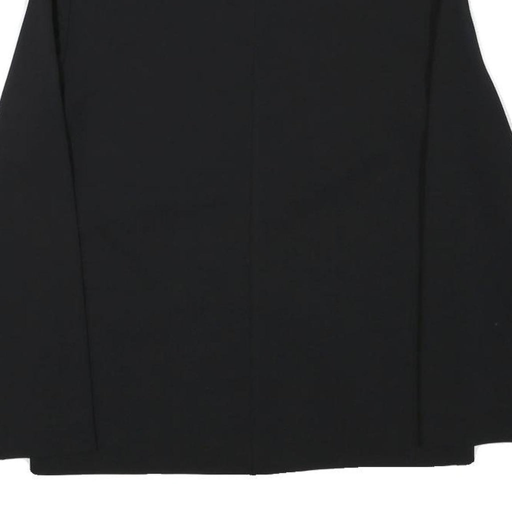 Womens Black Plain Zip Jacket XS Polyester Blend Casual Classic Fit