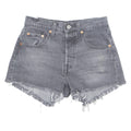LEVI'S Cut Off 501 Premium Womens Denim Shorts Black XXS W26