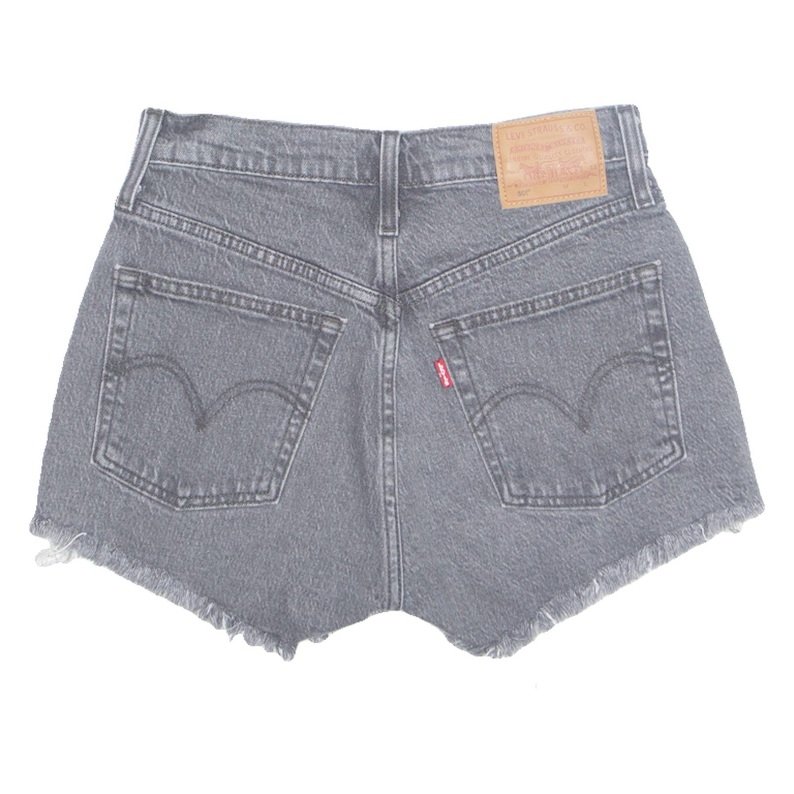 LEVI'S Cut Off 501 Premium Womens Denim Shorts Black XXS W26