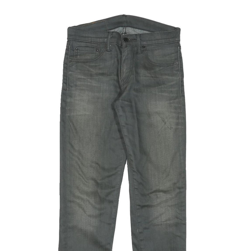 LEVI'S Mens Slim Grey Denim Jeans W28 L30 Zip Cotton Blend Casual Wear