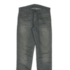LEVI'S Mens Slim Grey Denim Jeans W28 L30 Zip Cotton Blend Casual Wear