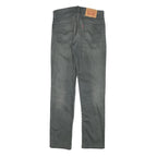 LEVI'S Mens Slim Grey Denim Jeans W28 L30 Zip Cotton Blend Casual Wear