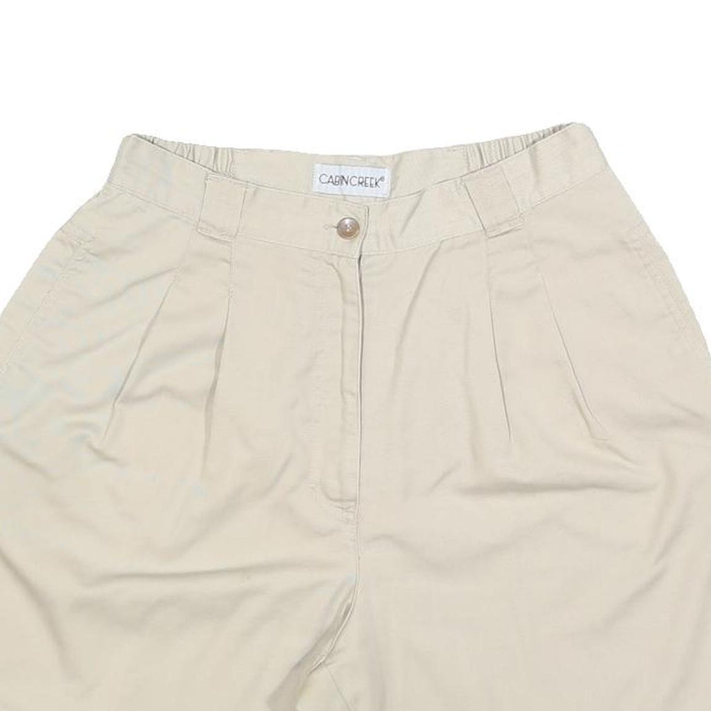 CABIN CREEK Womens Beige Casual Shorts M W28 Cotton Blend Comfortable Fit