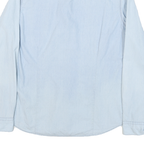 NAPAPIJRI Mens Light Blue Shirt L Casual Slim Fit Cotton Blend Long Sleeve