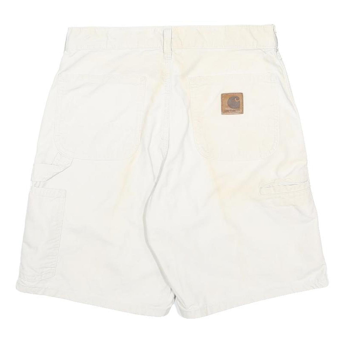 CARHARTT Mens Shorts White Casual M W30 Durable Workwear Cotton