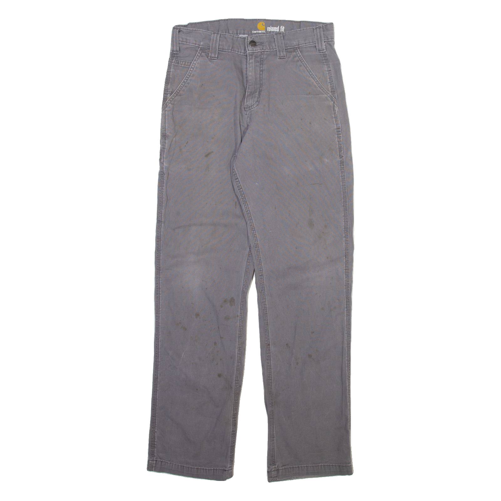 CARHARTT Mens Trousers Grey Relaxed Straight W30 L32