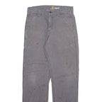 CARHARTT Mens Trousers Grey Relaxed Straight W30 L32