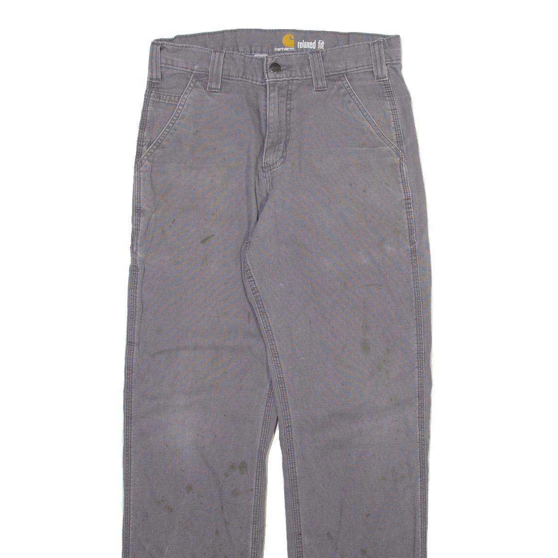 CARHARTT Mens Trousers Grey Relaxed Straight W30 L32