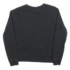 FILA Womens Black Crew Neck M Sweatshirt Cotton Blend Logo Casual Pullover