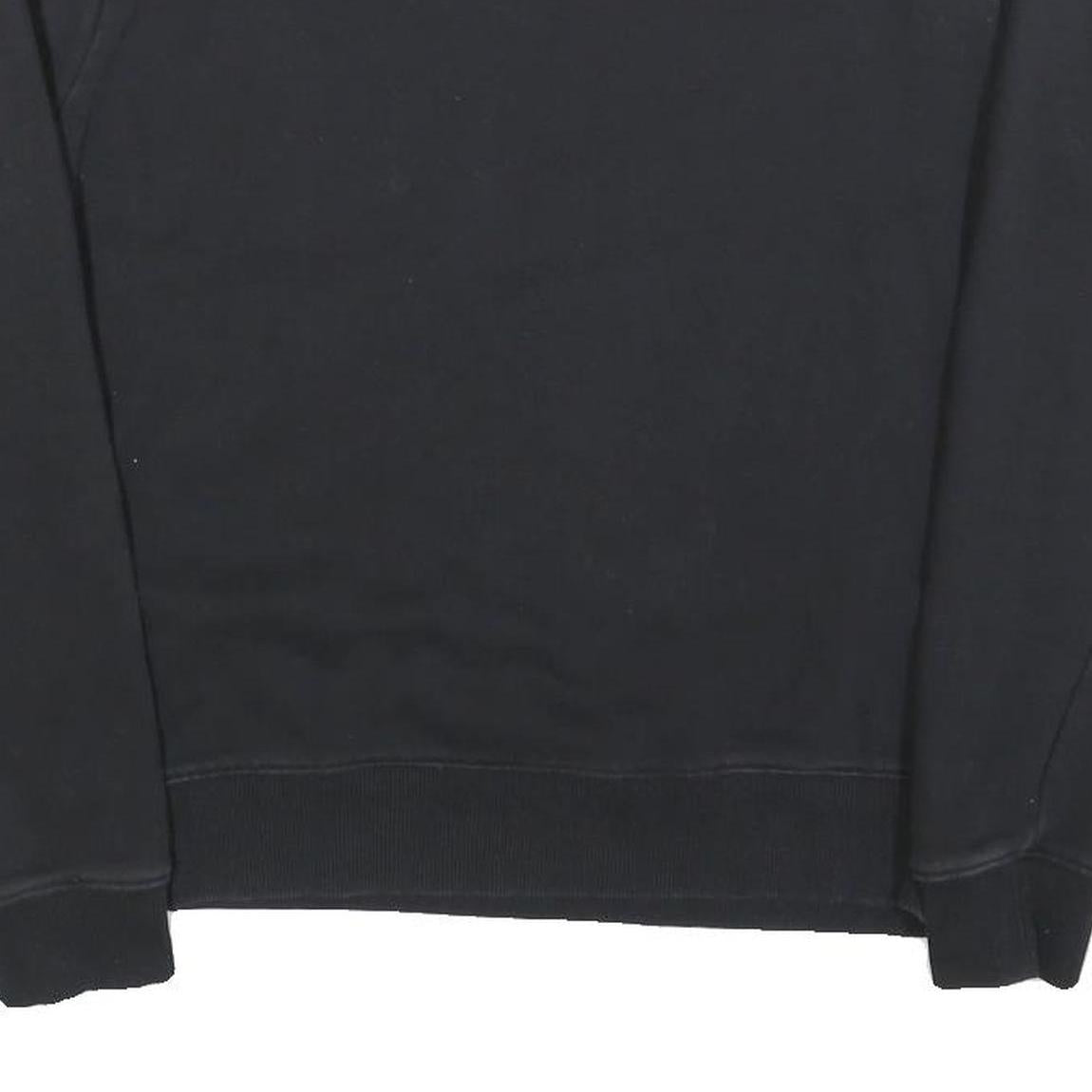 FILA Womens Black Crew Neck M Sweatshirt Cotton Blend Logo Casual Pullover