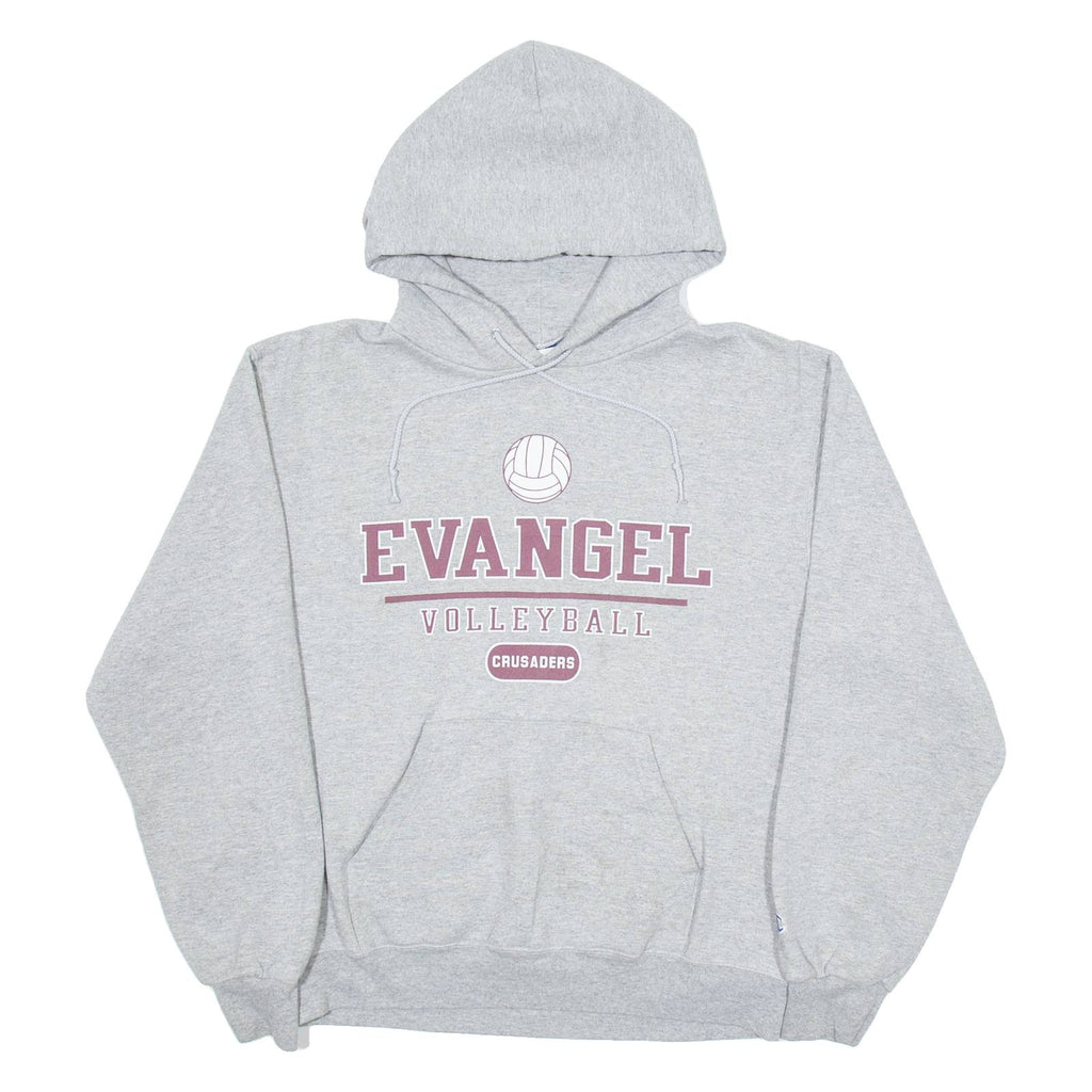 CHAMPION Evangel Volleyball Crusaders Womens Grey Hoodie USA M