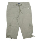 WESTBOUND Womens Shorts Beige Cargo Casual UK 14 W32 Cotton Drawstring Pockets