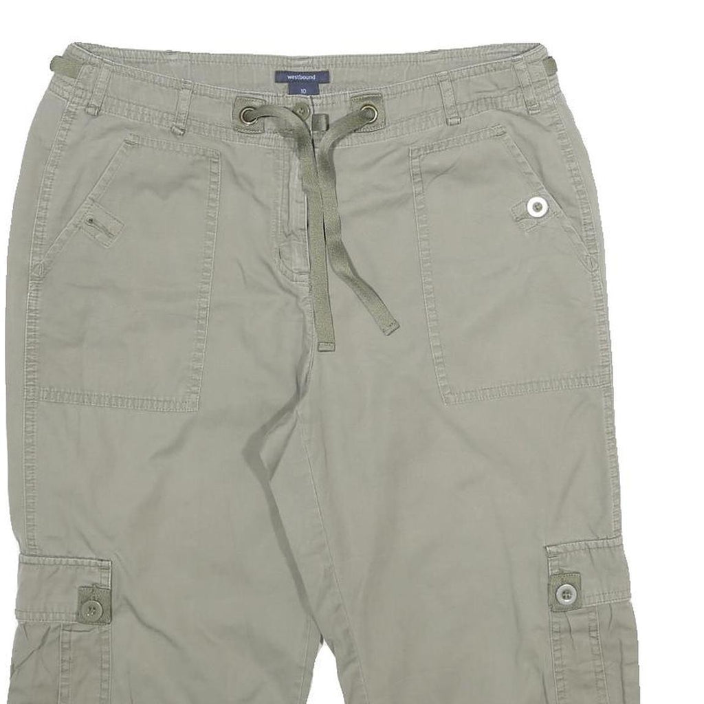 WESTBOUND Womens Shorts Beige Cargo Casual UK 14 W32 Cotton Drawstring Pockets