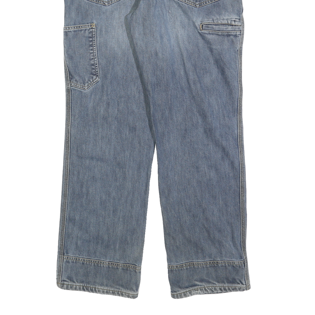 CARHARTT Mens Jeans Blue Regular Straight Denim Medium W36 L32 Workwear Zip