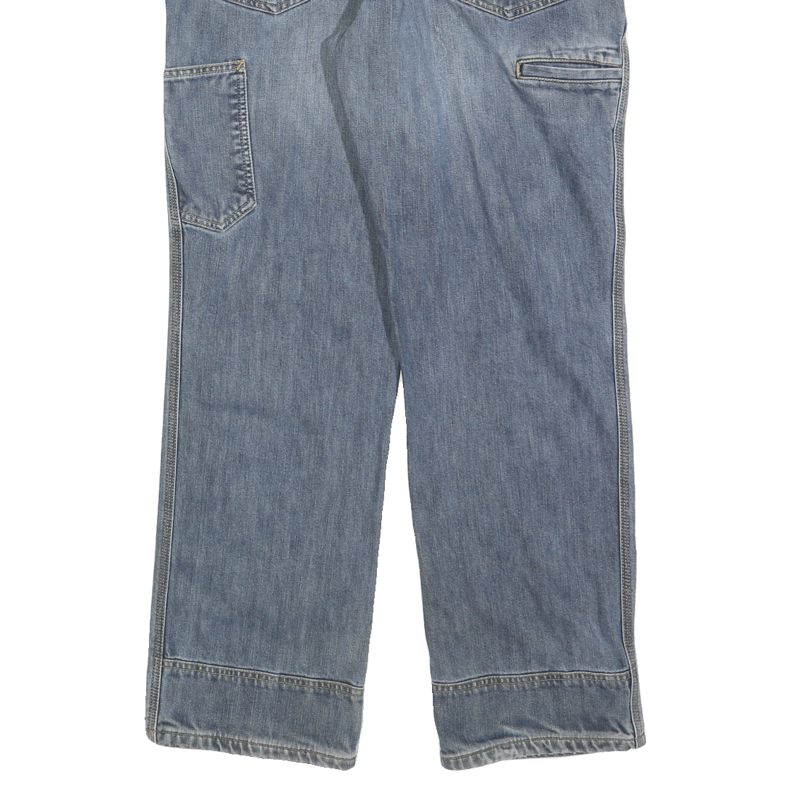 CARHARTT Mens Jeans Blue Regular Straight Denim Medium W36 L32 Workwear Zip