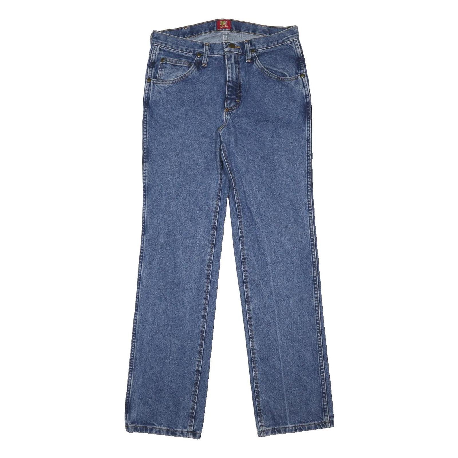 WRANGLER Mens Jeans Blue Regular Straight Denim Medium W31 L31 Classic Casual