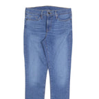 LEVI'S Womens Slim Blue Denim Jeans W28 L29 Stretch Cotton Blend Zip Fastening