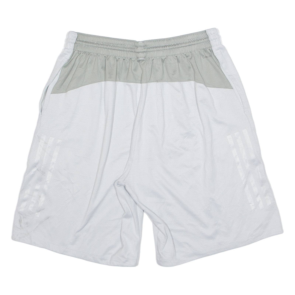ADIDAS Mens Sports Shorts Silver Relaxed L W30