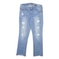 SEVEN7 Womens Jeans Blue Slim Skinny Denim Light W32 L28 Distressed Style