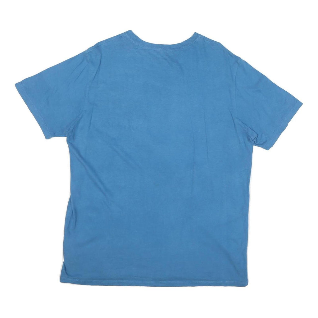 THE NORTH FACE Mens Blue Logo Graphic T-Shirt L Short Sleeve Crew Neck Casual