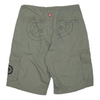 ECKO UNLTD Mens Shorts Green Cargo XL W36 Logo Printed Pockets Casual