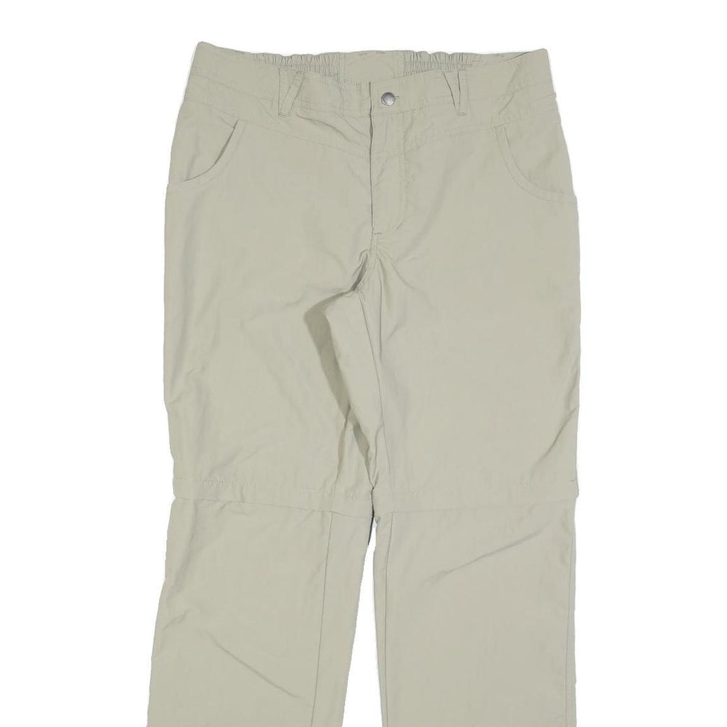 TCHIBO Womens Polyester Blend Beige Regular Fit Straight Leg Trousers W32 L32