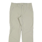 TCHIBO Womens Polyester Blend Beige Regular Fit Straight Leg Trousers W32 L32