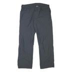 TREVOLUTION Mens Polyester Blend Regular Fit Black Trousers W34 L28 Outdoor