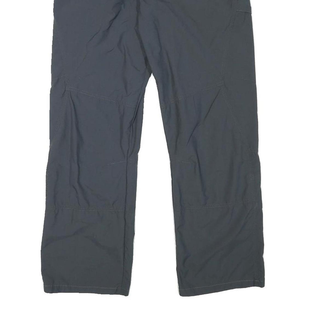 TREVOLUTION Mens Polyester Blend Regular Fit Black Trousers W34 L28 Outdoor