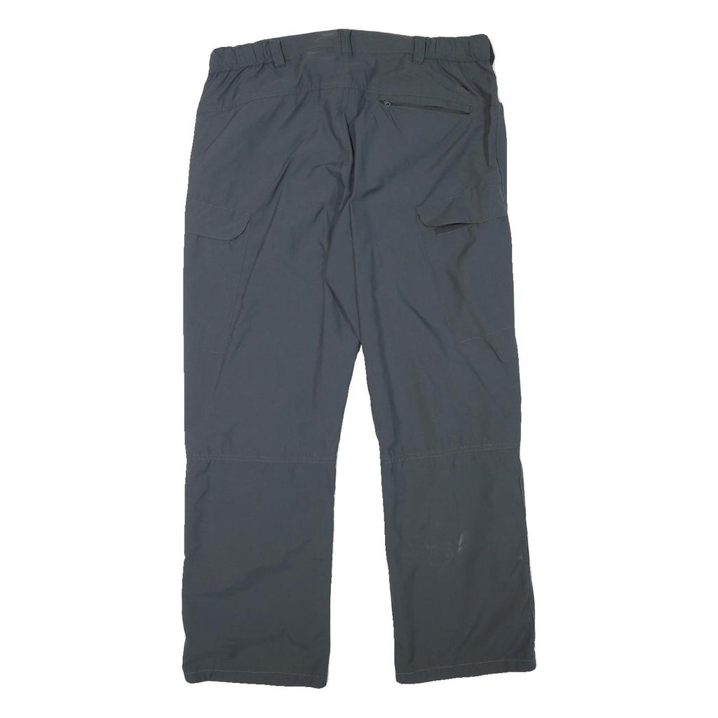 TREVOLUTION Mens Polyester Blend Regular Fit Black Trousers W34 L28 Outdoor