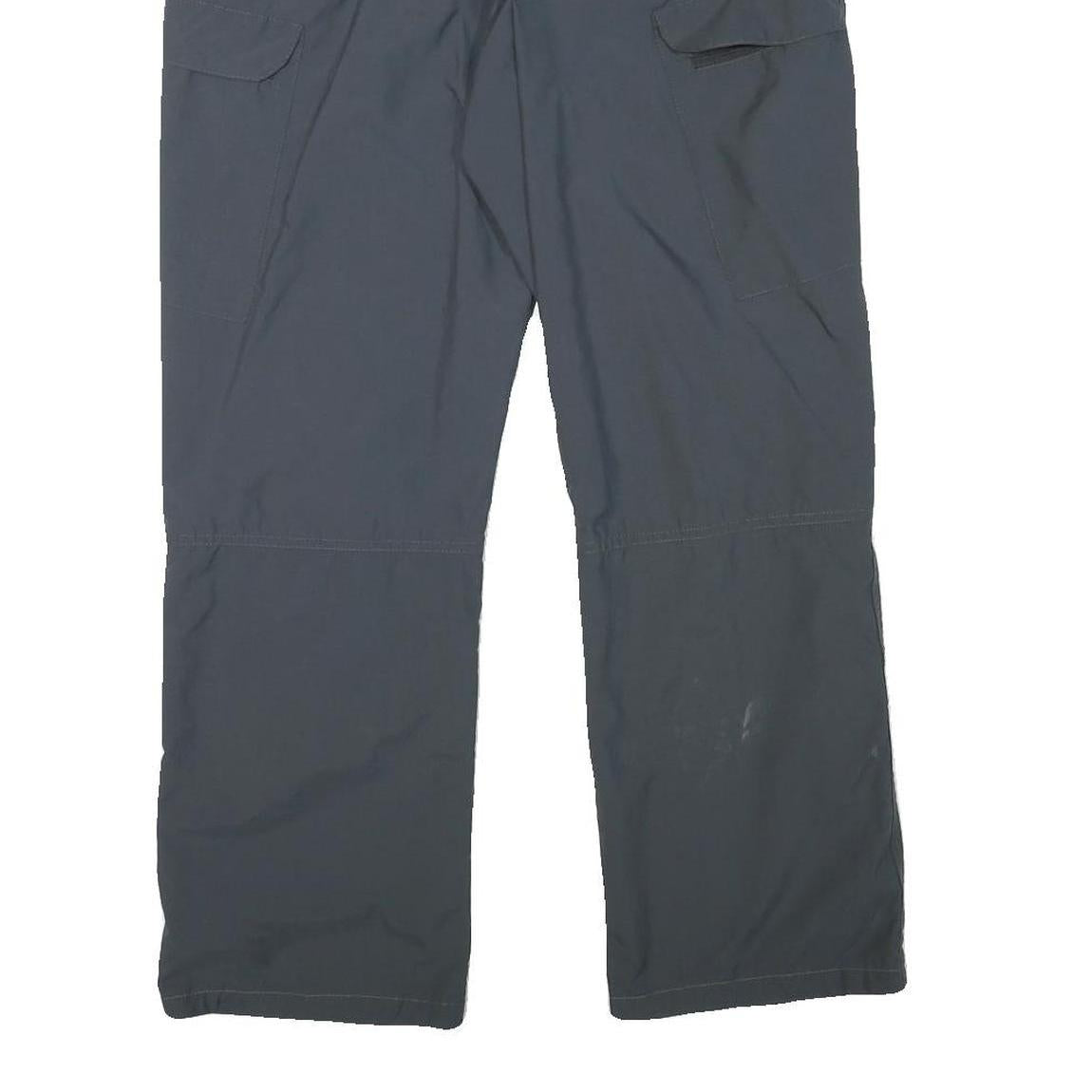 TREVOLUTION Mens Polyester Blend Regular Fit Black Trousers W34 L28 Outdoor