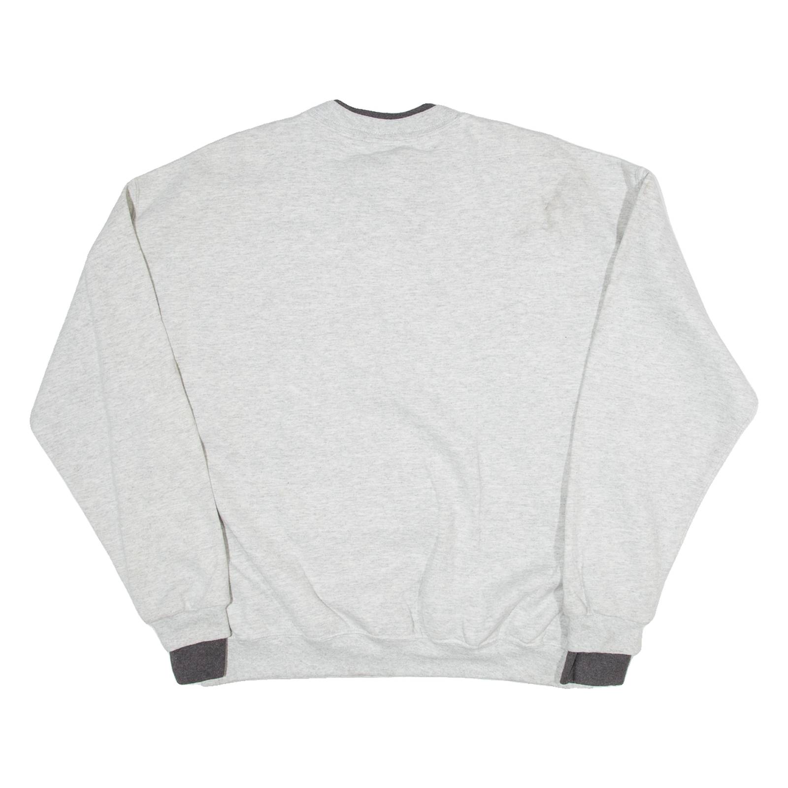 PFI FASHIONS Bird Print Womens Sweatshirt Grey 1/4 Zip L