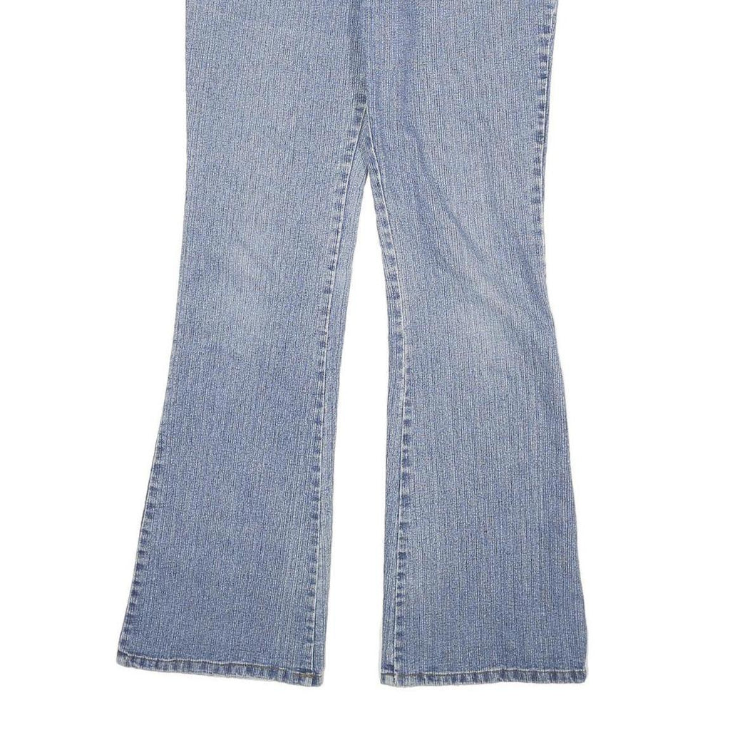 BEAUTIFUL SISTER Womens Slim Flared Denim Light Blue Jeans W26 L29 Stylish