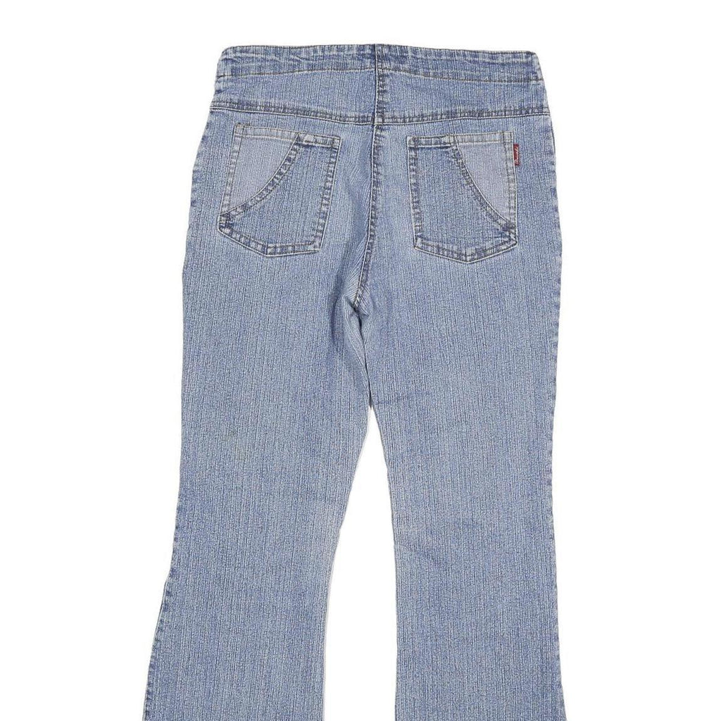 BEAUTIFUL SISTER Womens Slim Flared Denim Light Blue Jeans W26 L29 Stylish