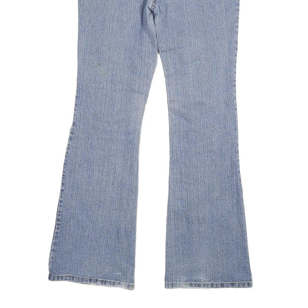 BEAUTIFUL SISTER Womens Slim Flared Denim Light Blue Jeans W26 L29 Stylish