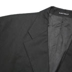 PIATTELLI Mens Black Wool Blend Classic Blazer Jacket XL Button Closure