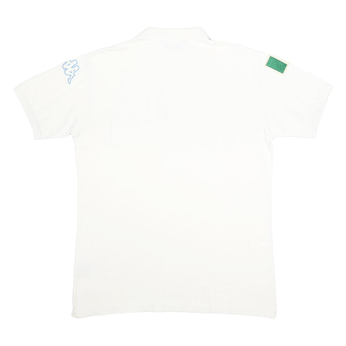 KAPPA Mens White Italia Short Sleeve Cotton Polo Shirt 2XL Italy Flag