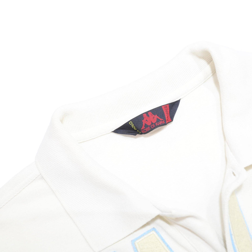 KAPPA Mens White Italia Short Sleeve Cotton Polo Shirt 2XL Italy Flag