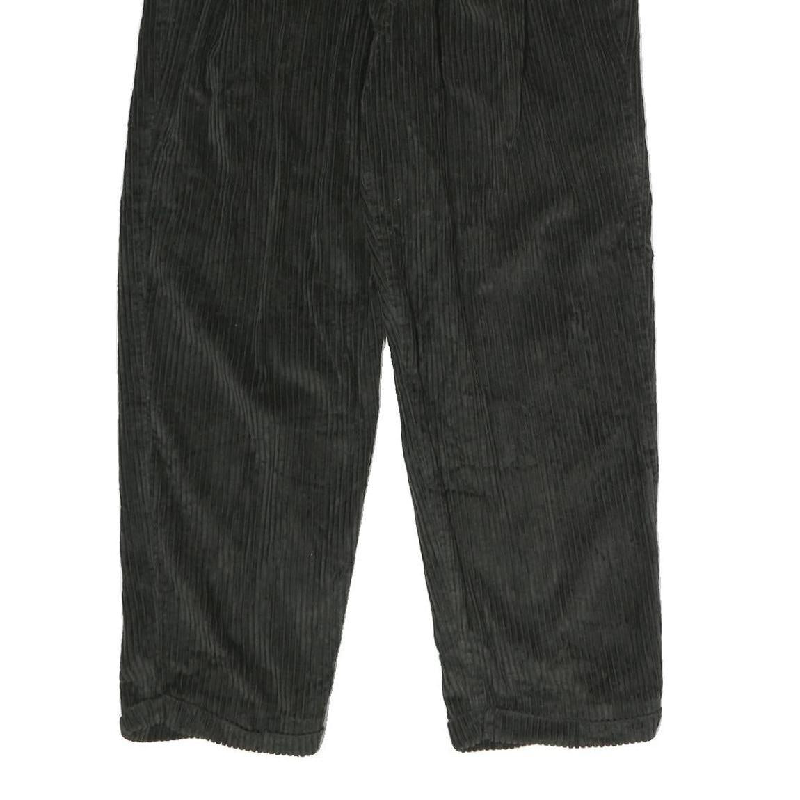 CLUB ROOM Mens Cotton Black Classic Straight Trousers W34 L27 Casual Elegant