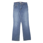 LEVI'S Womens Regular Fit Blue Denim Straight Jeans W27 L31 Classic Cotton Blend