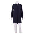 FAT FACE Womens Shirt Dress Blue Long Sleeve Knee Length UK 10